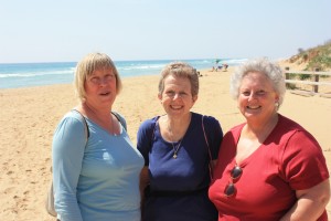 Relaxing on the beach in Puglia on the choir tour to Puglia 2012